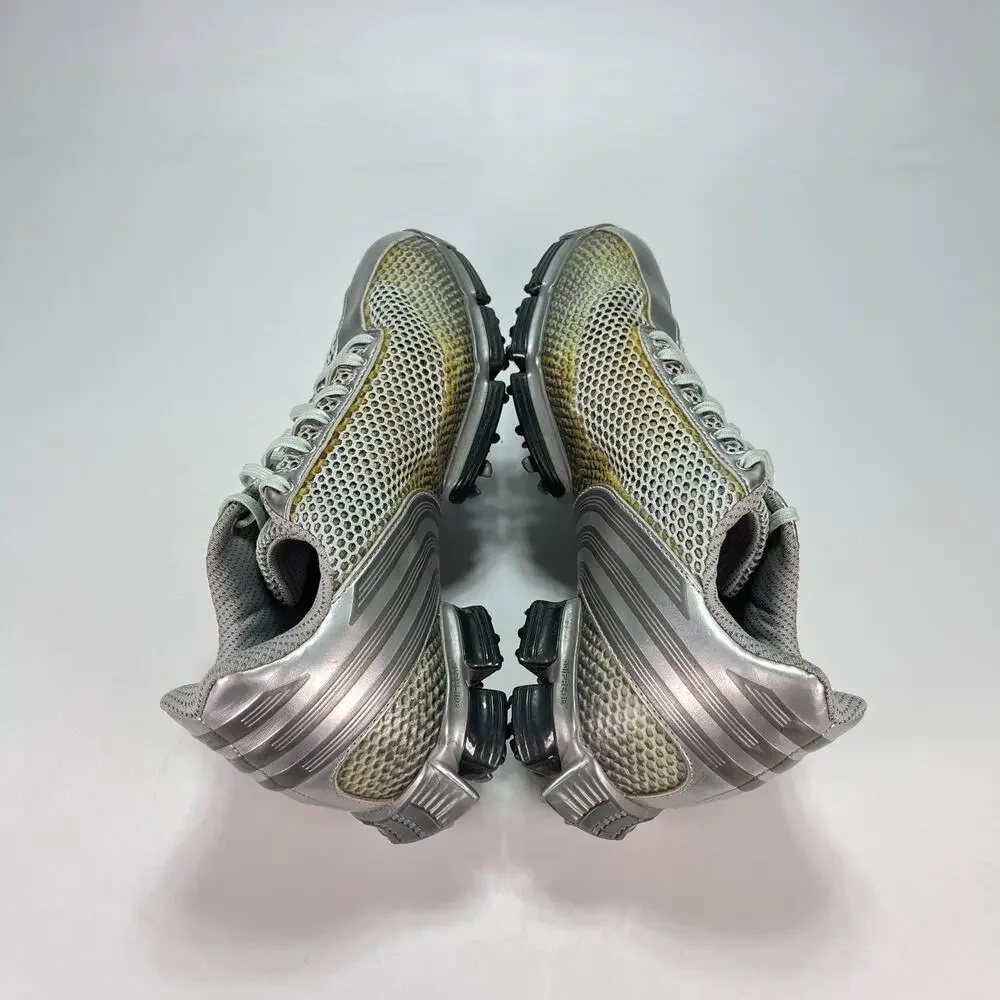 adidas TOUR360 50/50 Protect Silver Metallic Grey Low Top Golf Shoes Womens Sz 8
